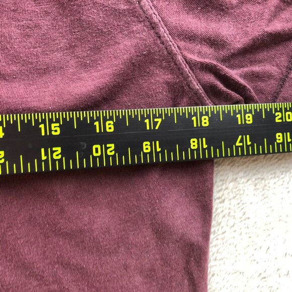 American Eagle Outfitters Men Legend T-Shirt Small Classic Fit Henley Casual Red - Picture 5 of 11